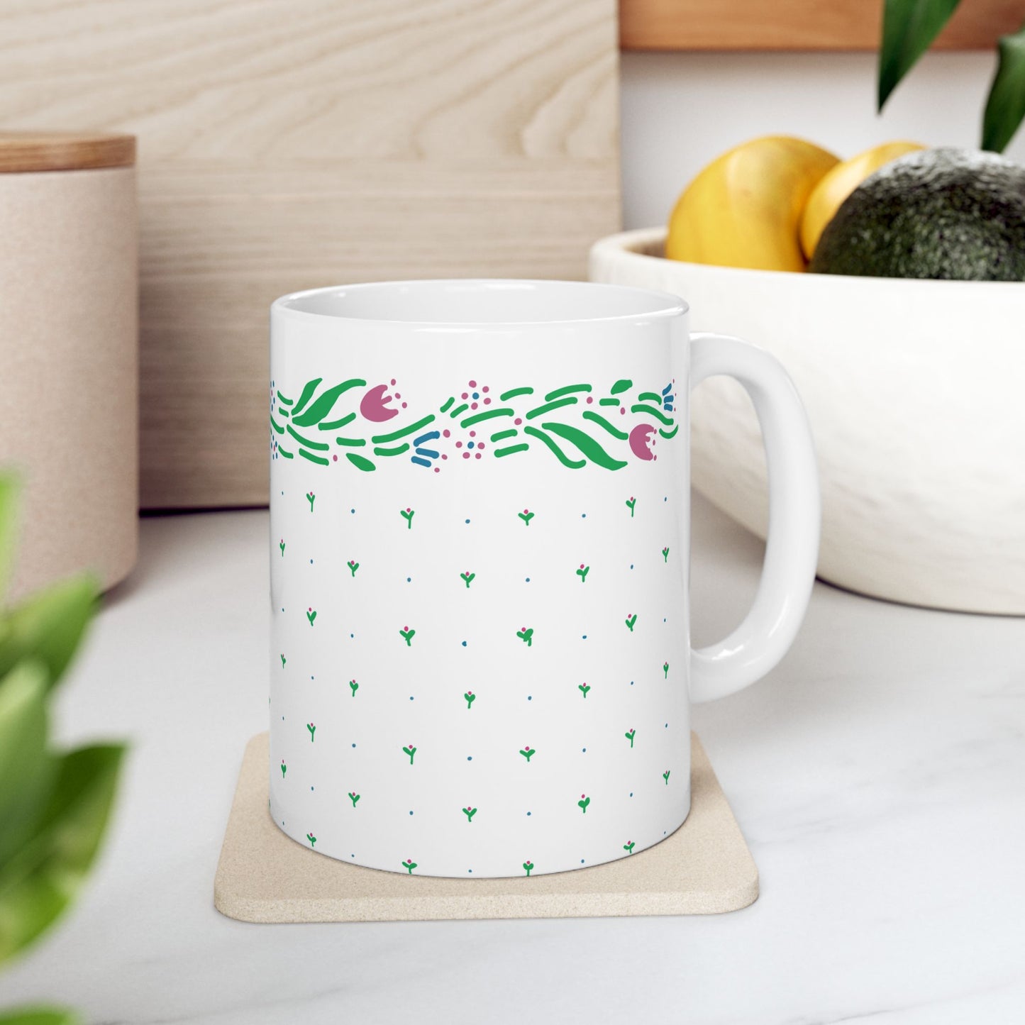 1980s Quilt Inspired Mug
