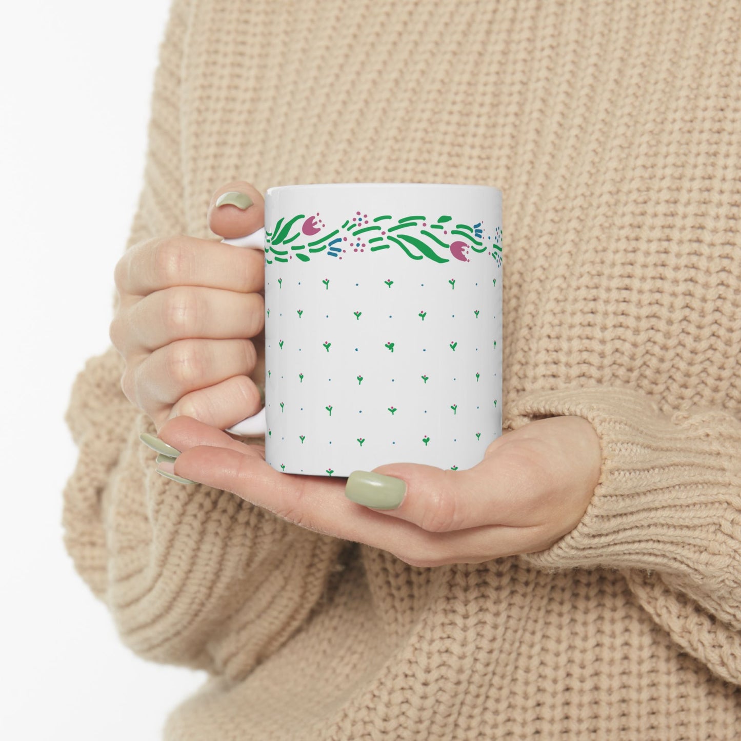 1980s Quilt Inspired Mug