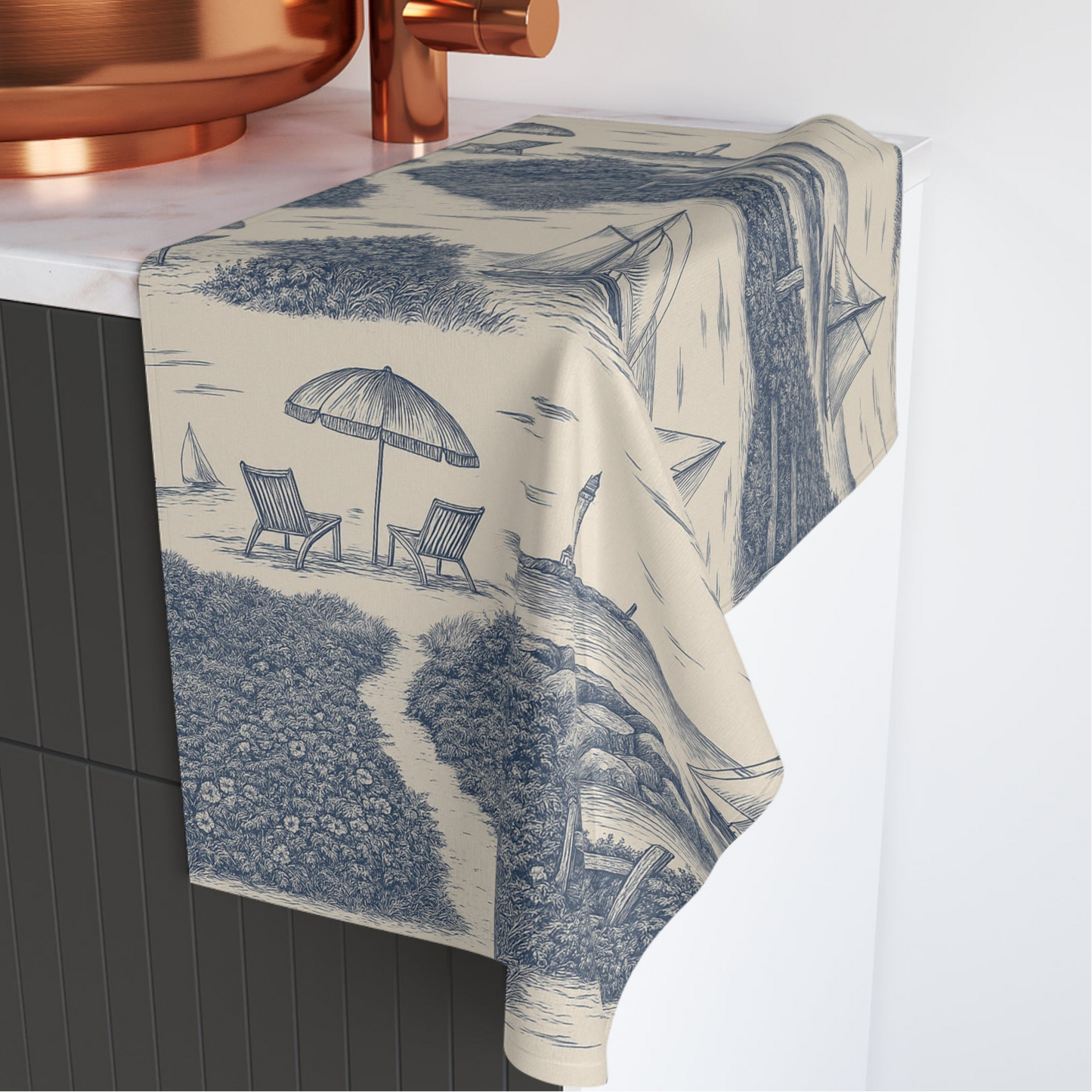 Boston Lighthouse Kitchen Towel